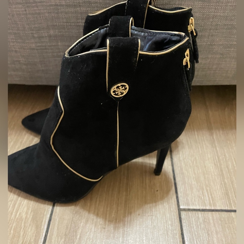 NEW Black & Gold Booties - Picture 3 of 5